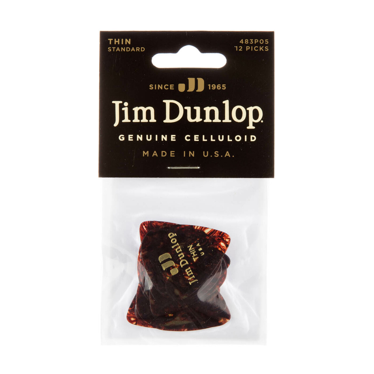 Billede af Jim Dunlop Genuine Celluloid thin 12 Pack