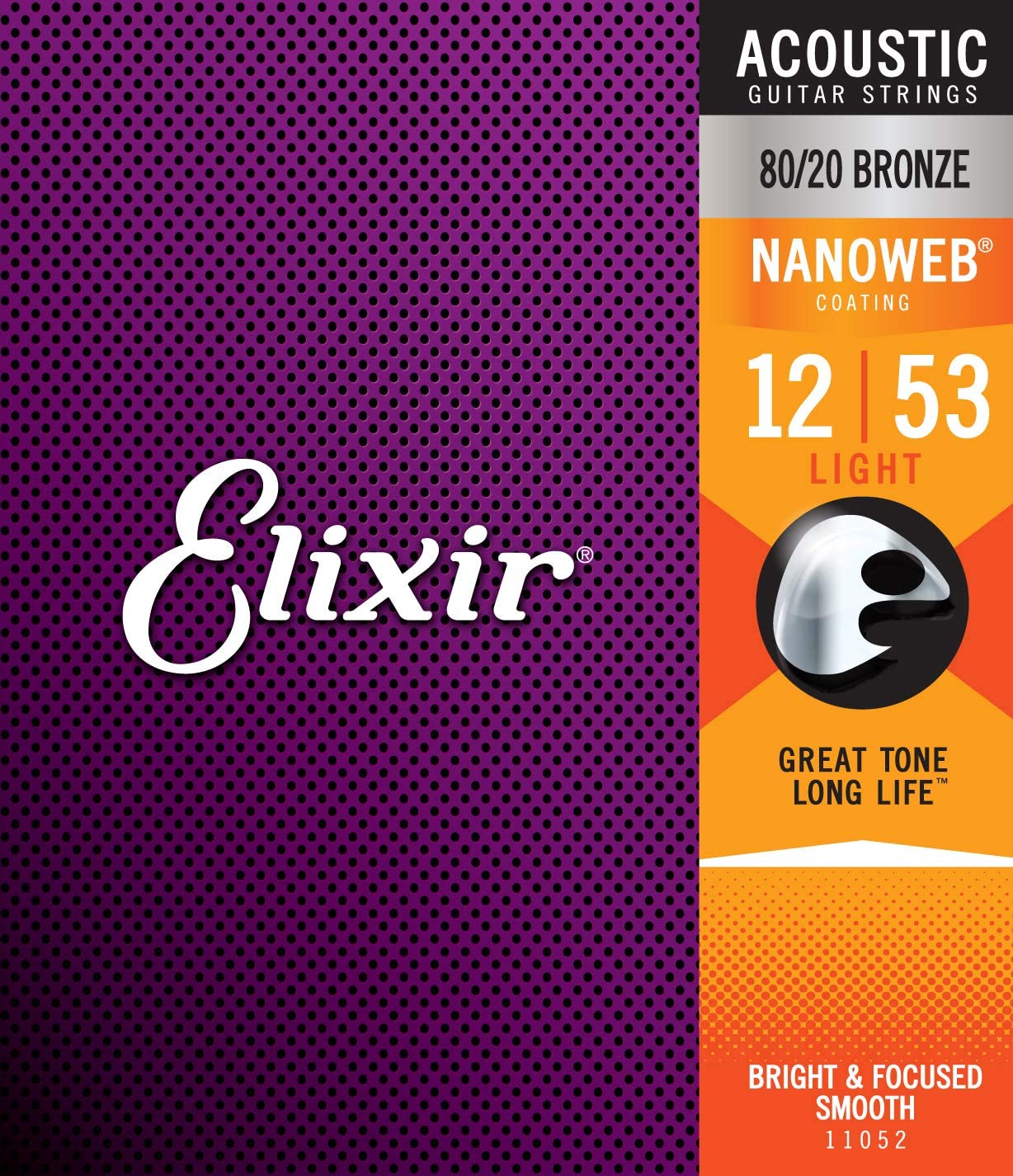 Se Elixir Nanoweb 80/20 Bronze 12-53 Light (11052) hos Allround Musik