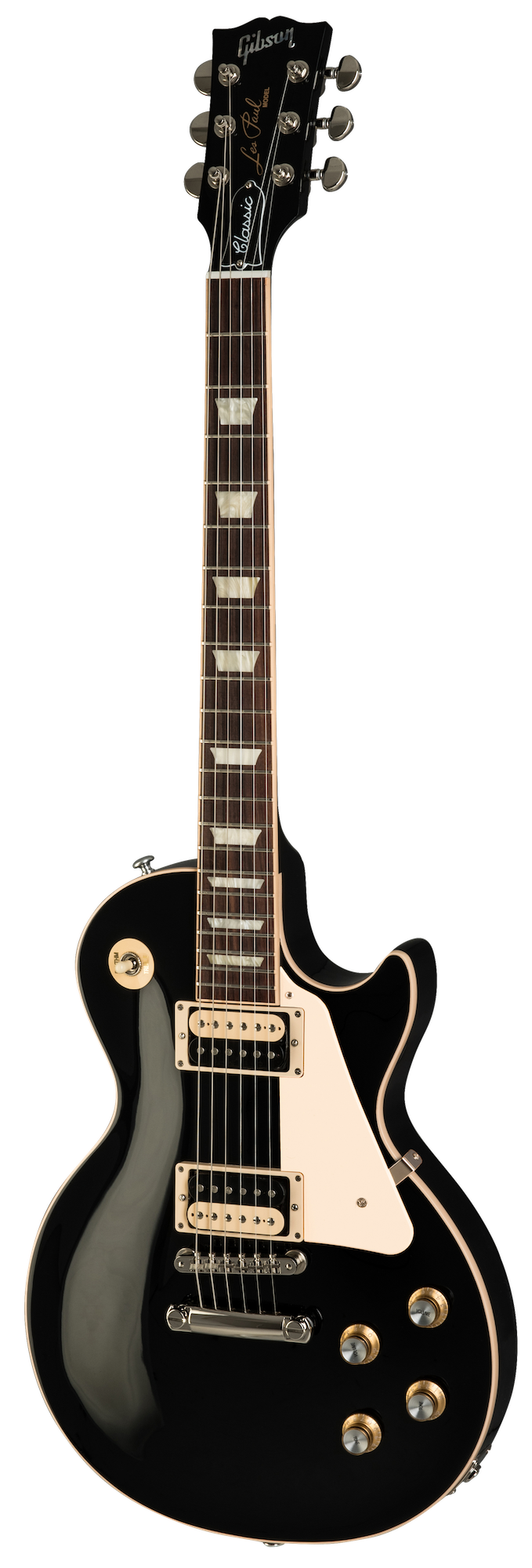 Se Gibson Les Paul Classic Ebony hos Allround Musik