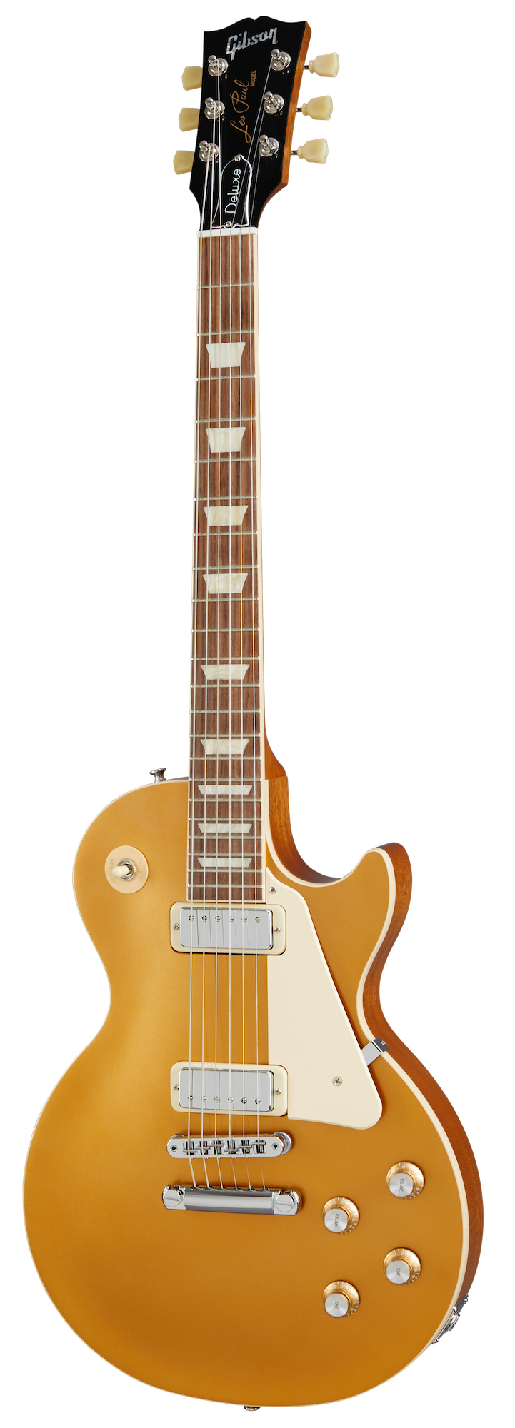 Se Gibson Les Paul Deluxe 70s Goldtop hos Allround Musik