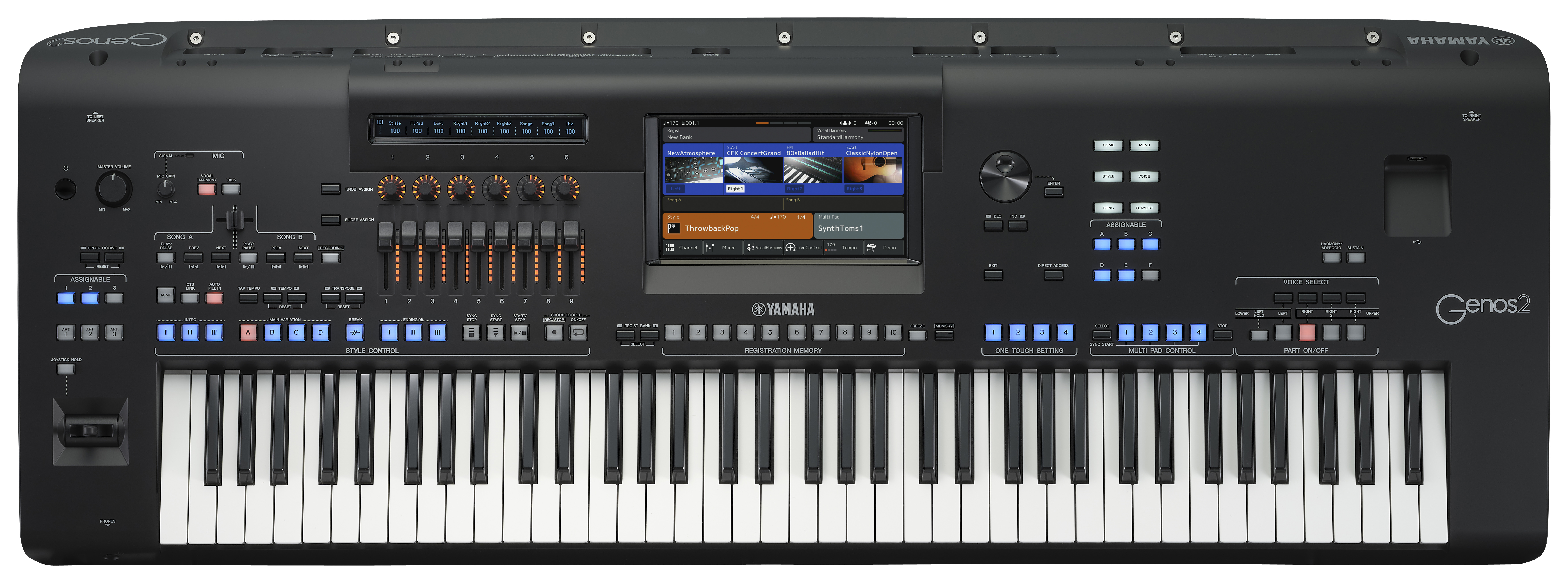 Se Yamaha Genos2 Keyboard hos Allround Musik