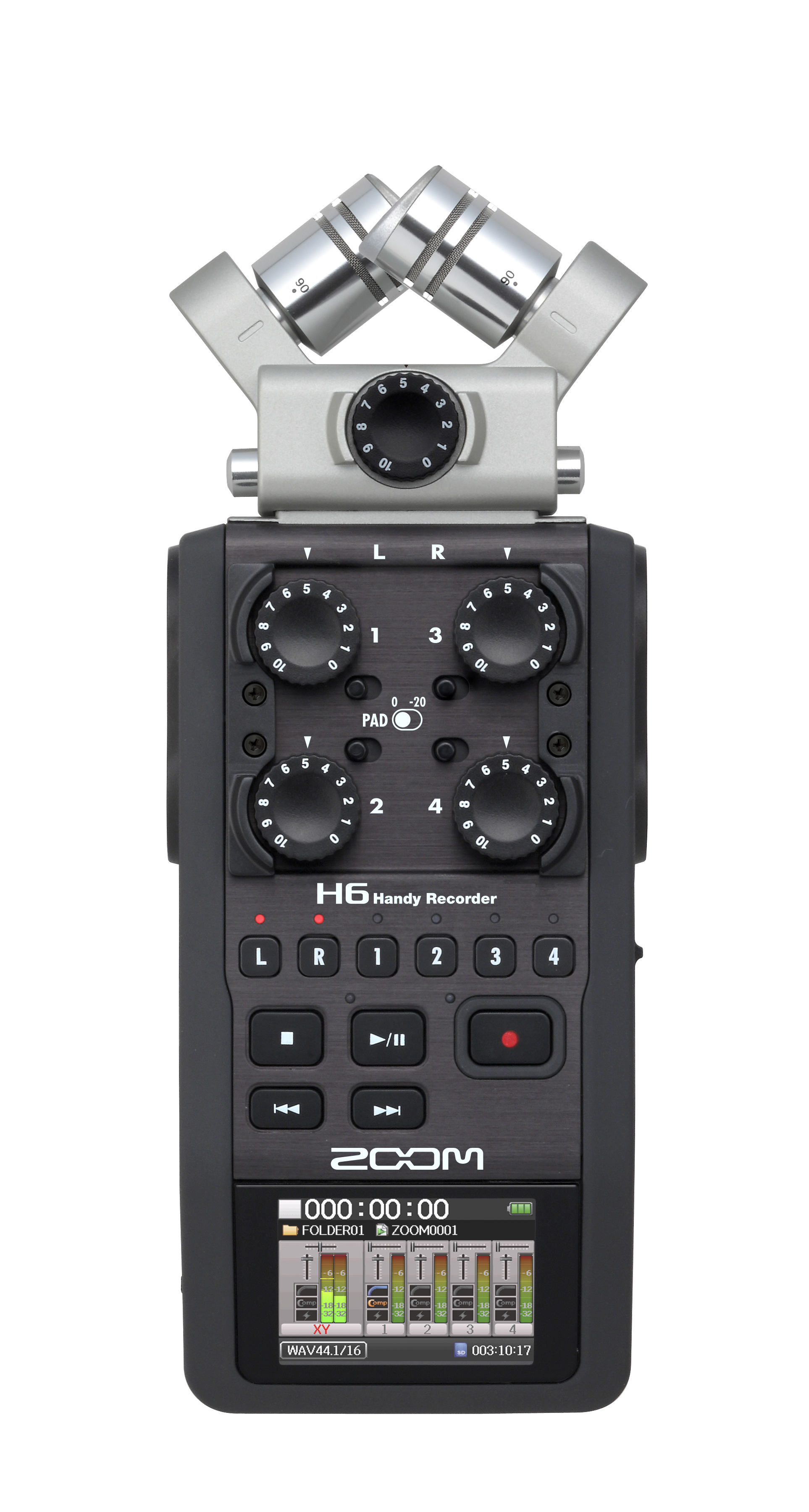 Se Zoom H6 Black handy audio recorder hos Allround Musik
