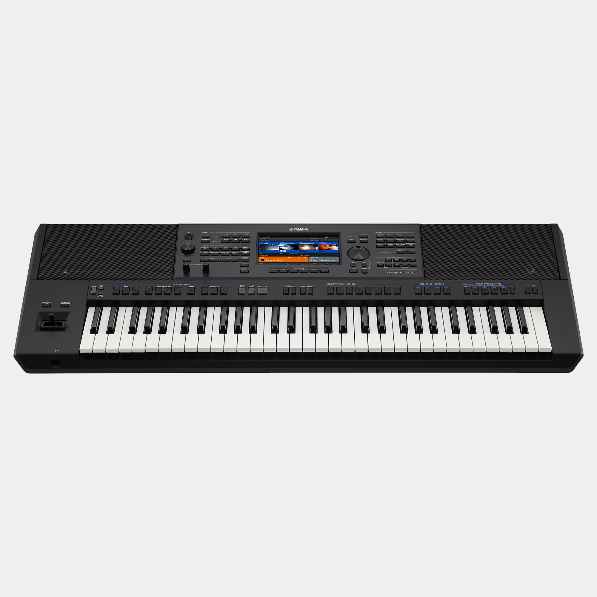 Se Yamaha PSR-SX700 Keyboard (Sort) hos Allround Musik