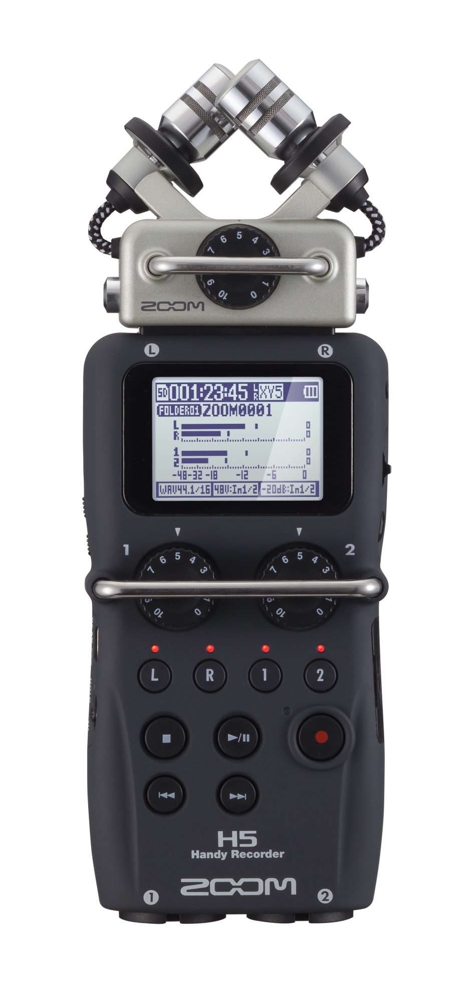 Se Zoom H5 handy audio recorder hos Allround Musik