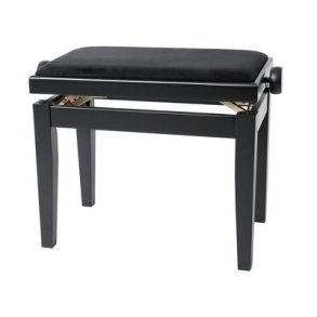 Gewa Piano bench Deluxe Black Matt