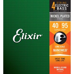 Elixir Nanoweb Bas Super Light 14002