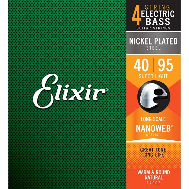 Elixir Nanoweb Bas Super Light 14002