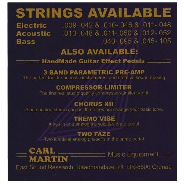 Carl Martin - Classic (Extra High Tension)