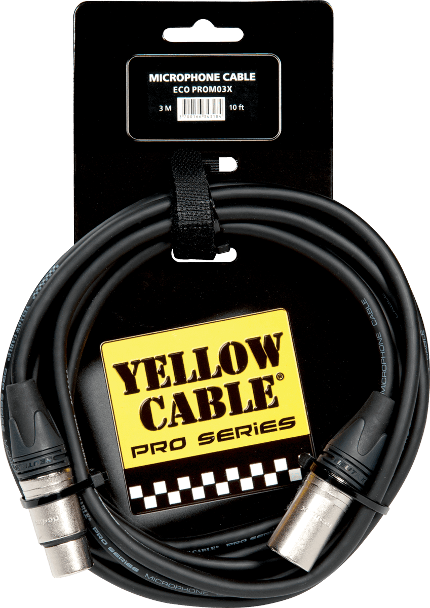 Yellow Cable PROM03X 3 meter - Mikrofonkabler - Allround Musik