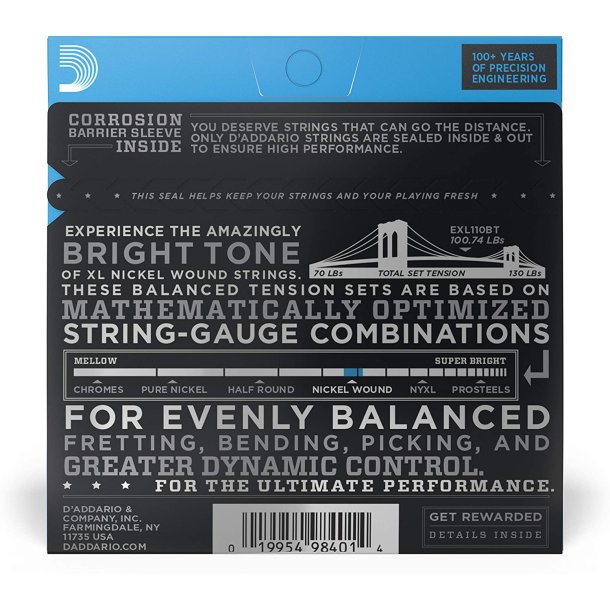 D'Addario EXL110BT, 010 - 046 (Balanced)