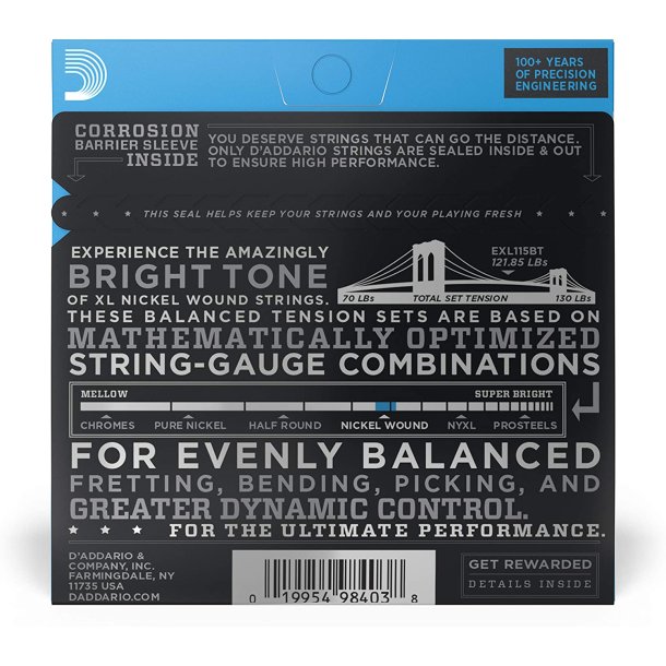 D'Addario EXL115BT