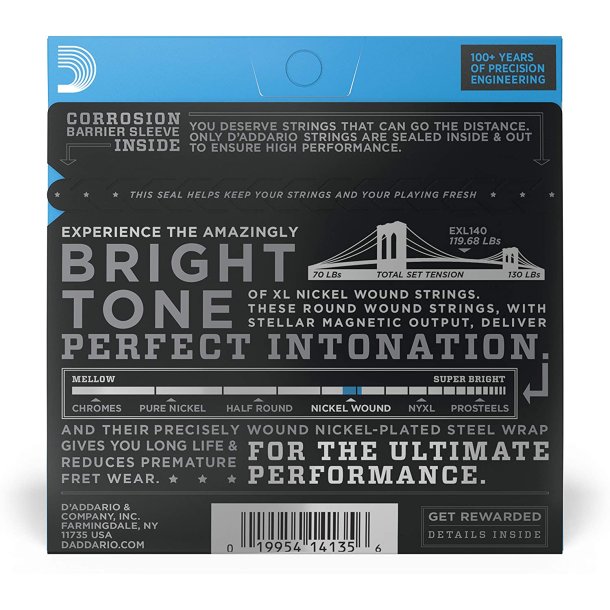 D'Addario EXL140, 010 - 052