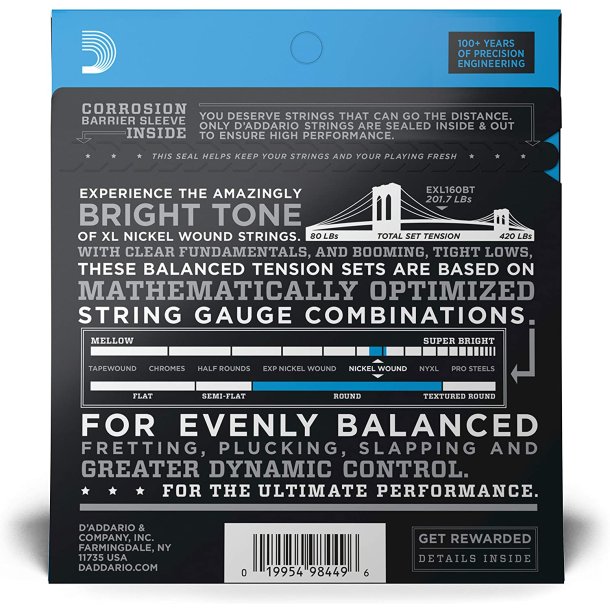 D'Addario EXL160BT