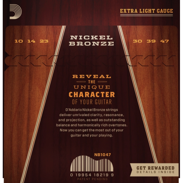 D'Addario NB1047 Nickel Bronze 10-47