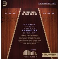 D'Addario NB1152 Nickel Bronze 11-52