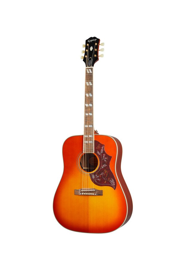 Epiphone Hummingbird All Solid Wood Aged Cherry Sunburst Gloss