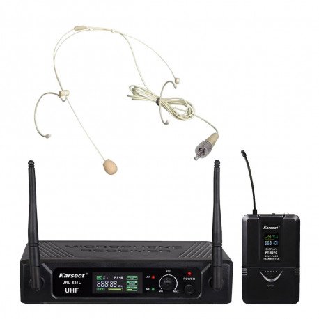 Karsect JRU-521L/PT-527C/HT-3A trdlst tyndt headset-mikrofon-st