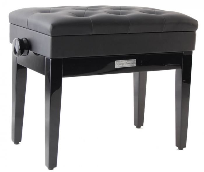 George Hennesey JBBH102-3/MB pianobenk matt svart sateng