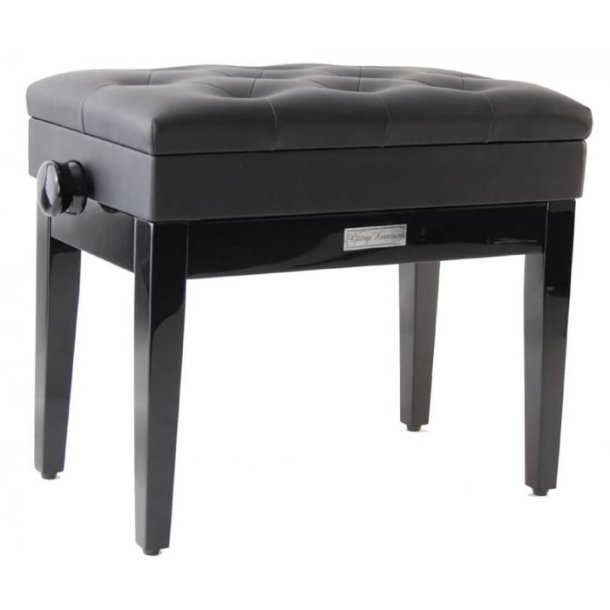George Hennesey JBBH102-3/MB piano bench matt black satin