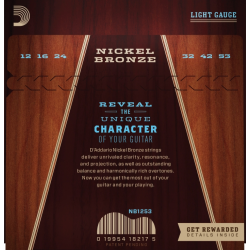 D'Addario NB1253 Nickel Bronze 12-53