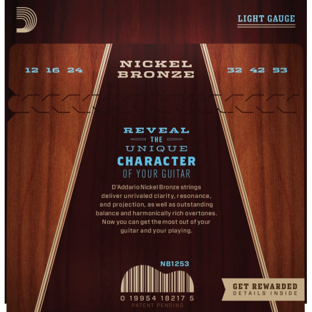 D'Addario NB1253 Nickel Bronze 12-53
