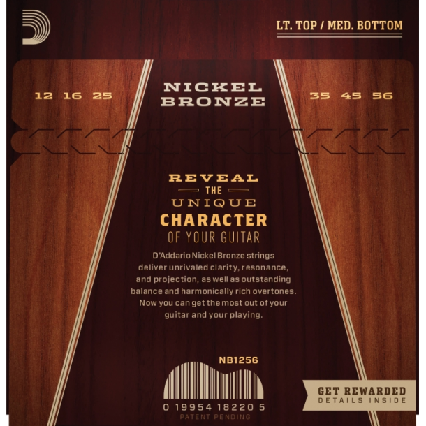 D'Addario NB1256 Nickel Bronze 12-56