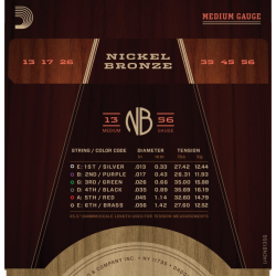 D'Addario NB1356 Nickel Bronze 13-56