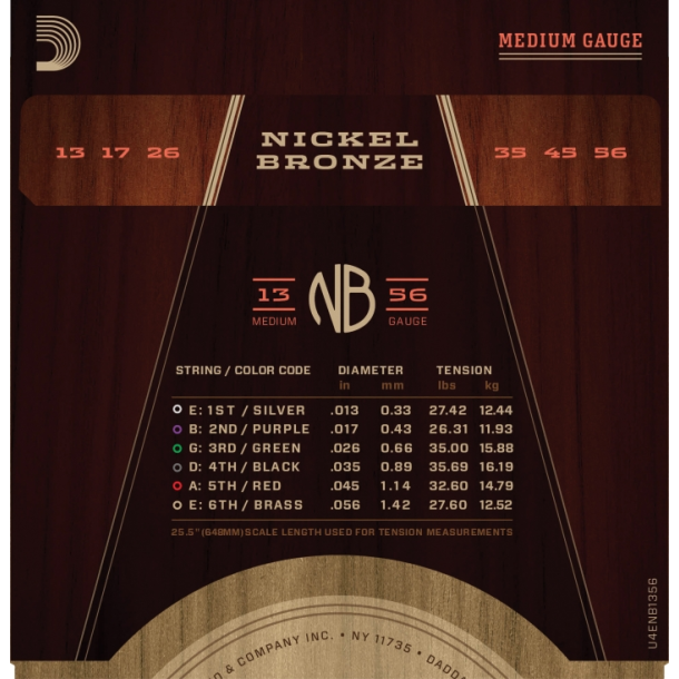 D'Addario NB1356 Nickel Bronze 13-56