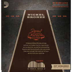 D'Addario NB1656 Nickel Bronze Resonator 16-56