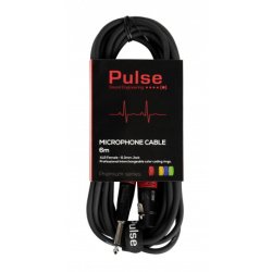 Pulse 6.3 mm Jack microphone cable 6 m XLR-F - 6m