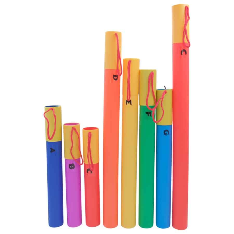 Se George Hennesey Boomwhackers BW-A tonerør hos Allround Musik