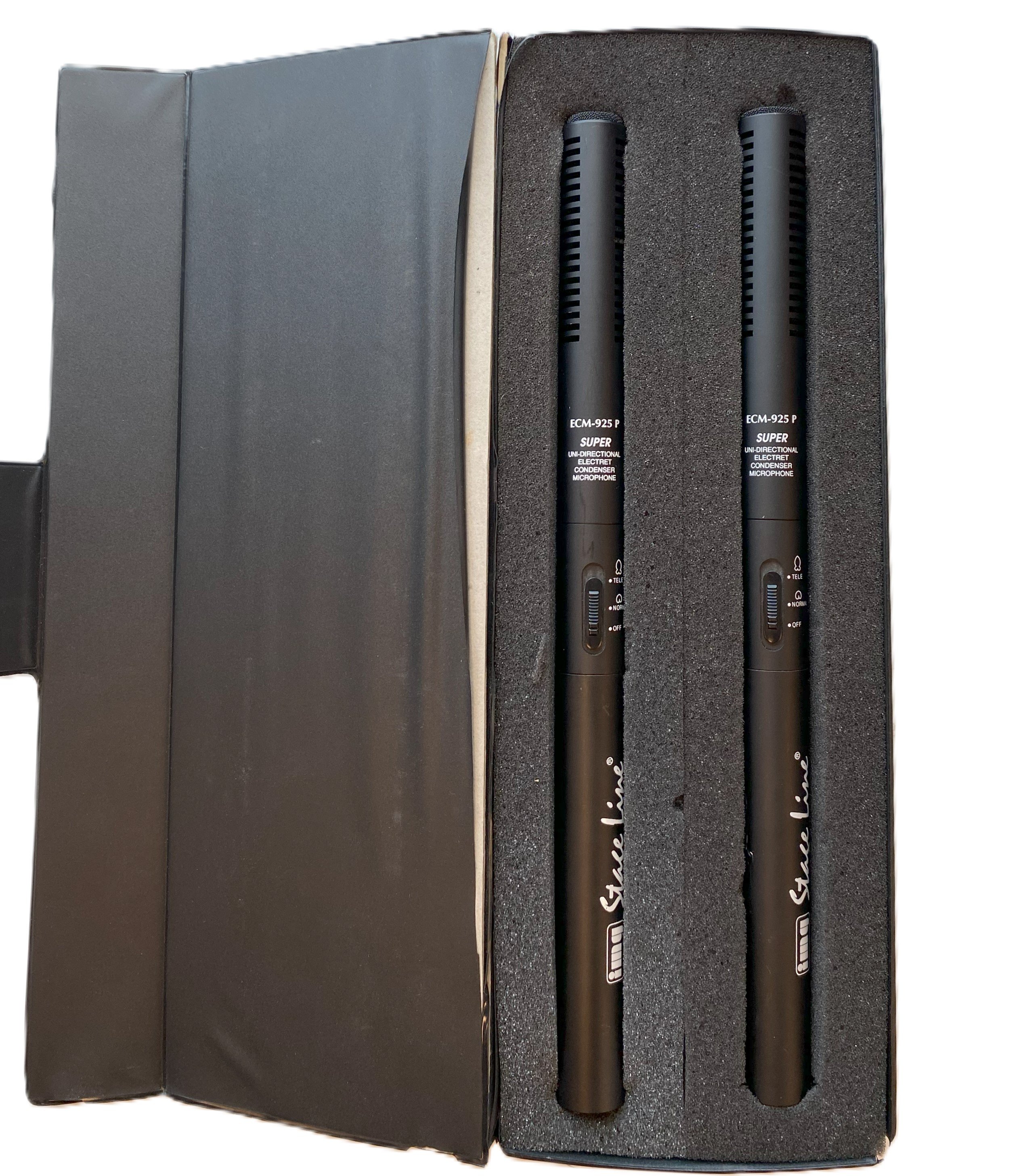(BRUGT) IMG-Stage Line ECM-925P Electret phantom directional microphone 2 stk.