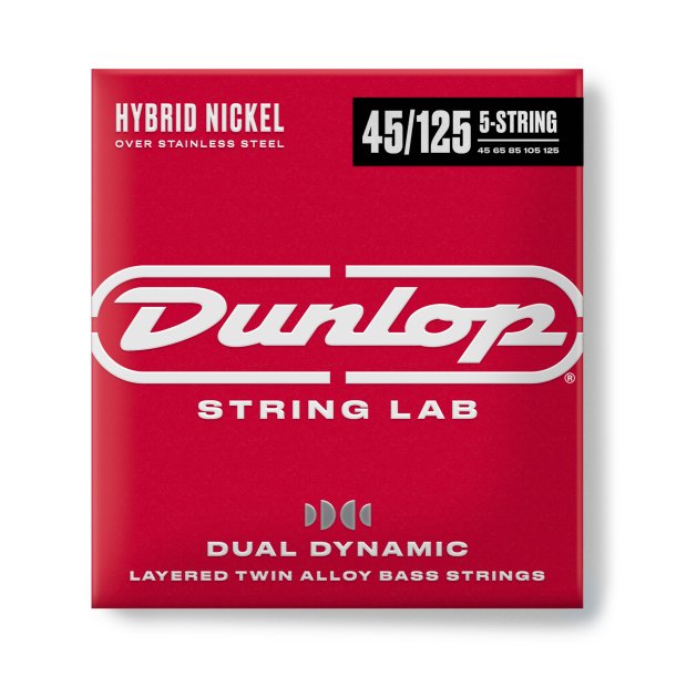 Dunlop DBHYN45125 Hybrid Nickel Bass Strings 5-String