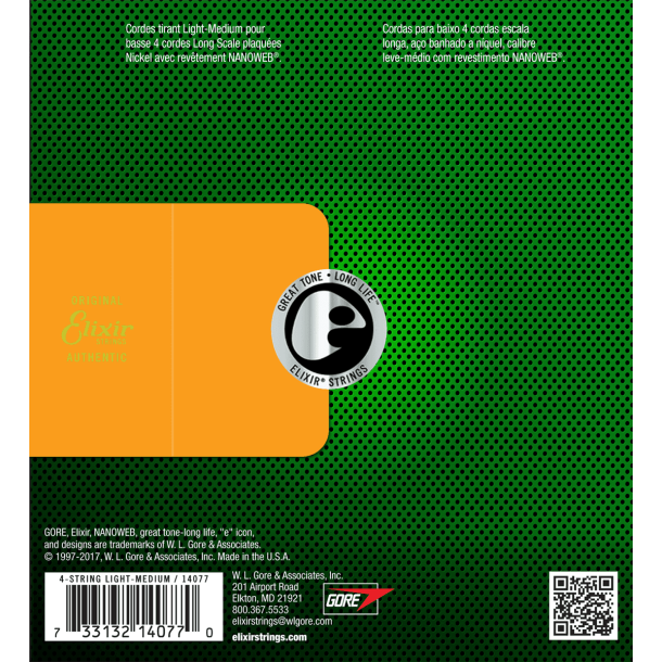 Elixir Nanoweb 14077 45-105 Medium