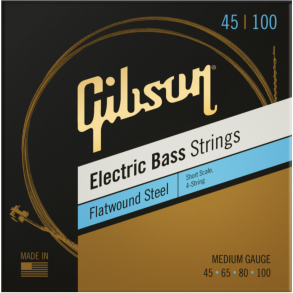 Gibson 45-100 Short Scale Flatwound EB Strings Medium