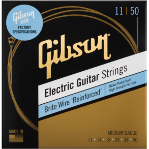 Gibson Brite Wire 'Reinforced' Electric Guitar Strings Medium 11-50