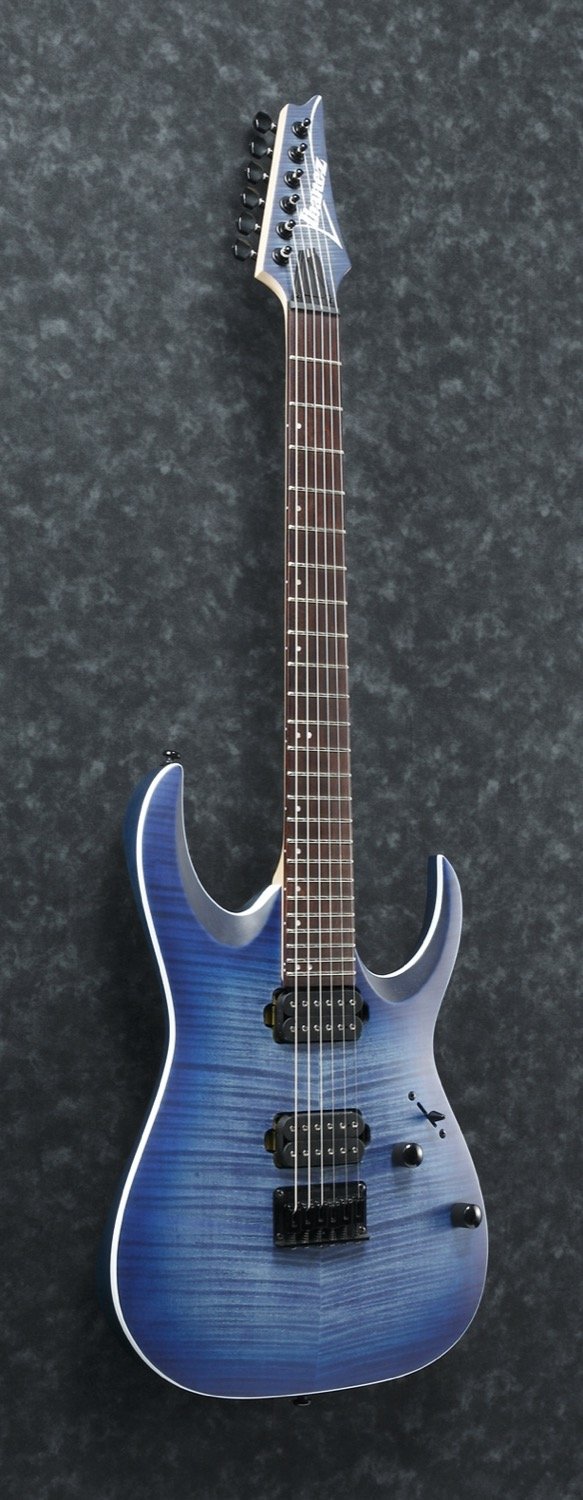 Ibanez RGA42FM-BLF RGA Standard Series Electric Guitar, Blue Lagoon Burst  Flat | Bentley Music
