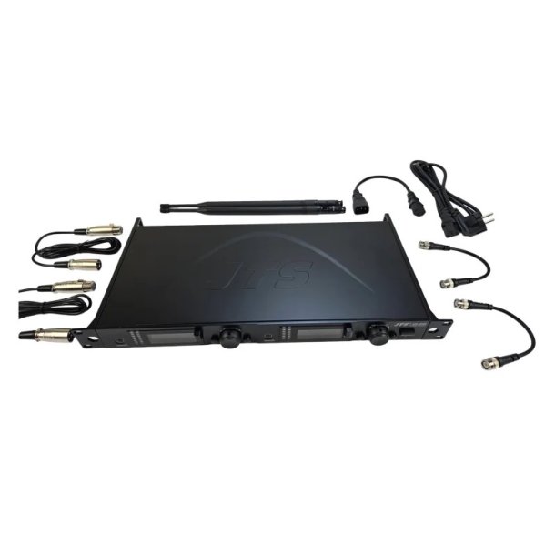 JTS trdls mikrofonst med hndholdt og beltpack, 2 kanaler 75 MHz Wideband