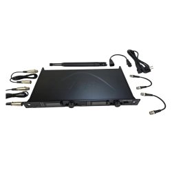 JTS trdls mikrofon st med 2 beltpacks, 2 kanaler 75 MHz Wideband