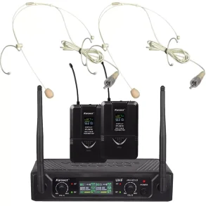 Karsect JRU-521LD/PT-527C/HT-3A trdls 2 x tynde headset-mikrofon-st