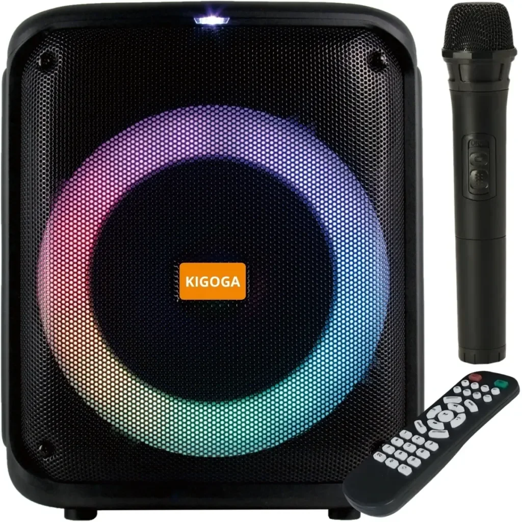 Kigoga A-8013 aktiv hgtalare med trdls mikrofon