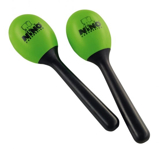 NINO Percussion NINO569GG Plast Maracas, Green Grass