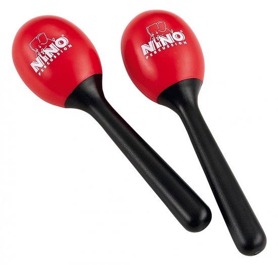 NINO Percussion NINO569R Plast Maracas, Rd
