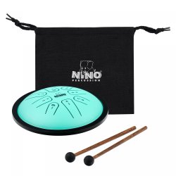 NINO982 NINO Steel Tongue Drum, Small 7'', Mint Grn