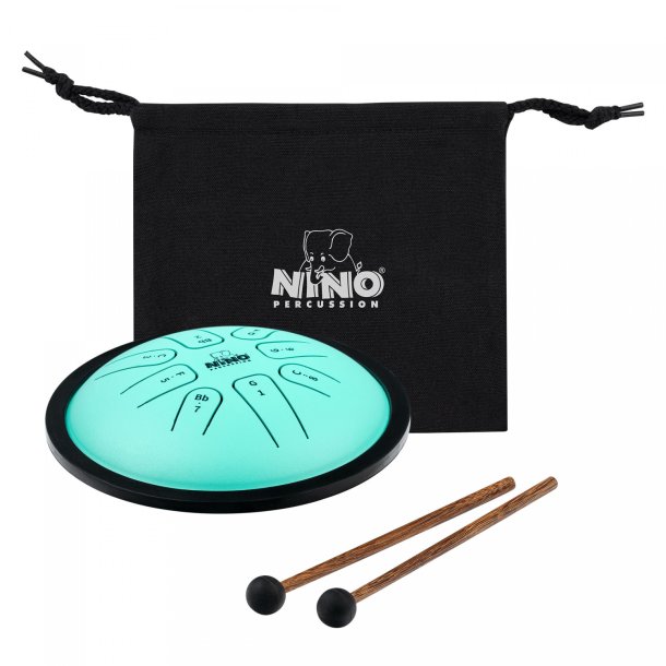 NINO982 NINO Steel Tongue Drum, Small 7'', Mint Grn