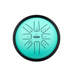 NINO982 NINO Steel Tongue Drum, Small 7'', Mint Grn