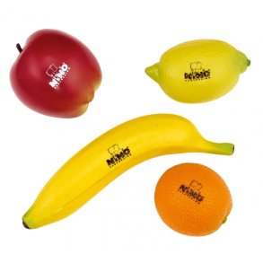 NINO Percussion NINOSET100 Fruit Shaker sortiment, 4 stk.