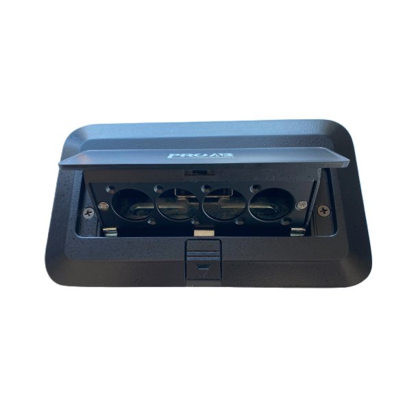 Procab CB4XD/B Sort metalbox til indbygning