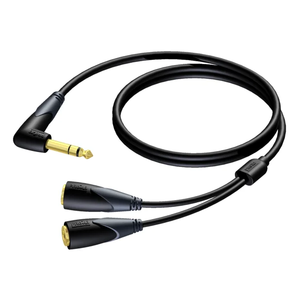 ProCab Jack vinkel stereo > 2 x Jack hun stereo - 1,5 m (CLA720-1,5)