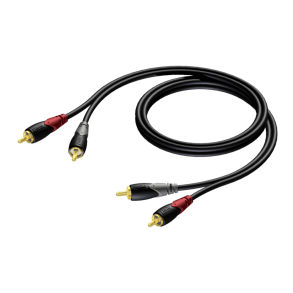 ProCab 2 x RCA han > 2 x RCA han - signalkabel 5 meter (CLA800-5)